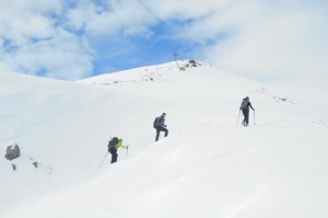 kurz unterhalb des Gipfels der Rötenspitze